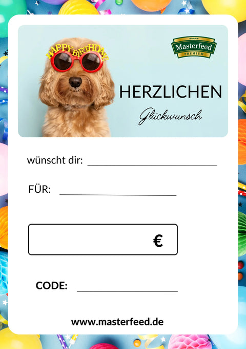 Geschenkgutschein 100 € Masterfeed