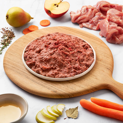 Menü Kaninchen mit Gemüse (BARF, gewolft) Masterfeed